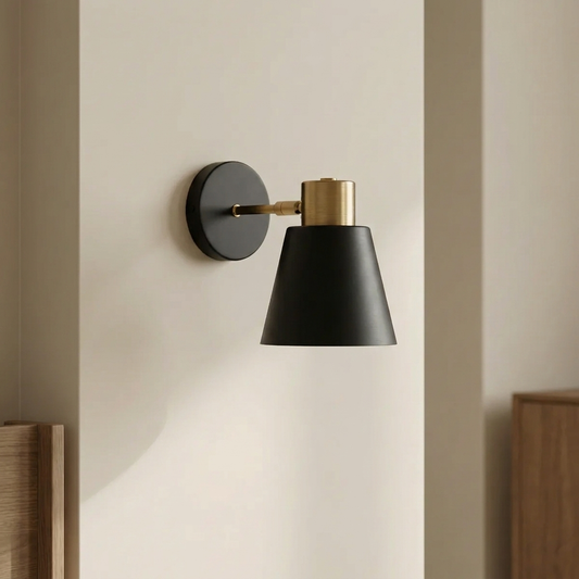Adjustable Cone Shade Wall Lamp