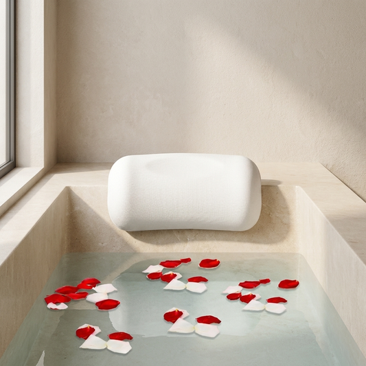 Bath Pillow With Non Slip Suction Cups