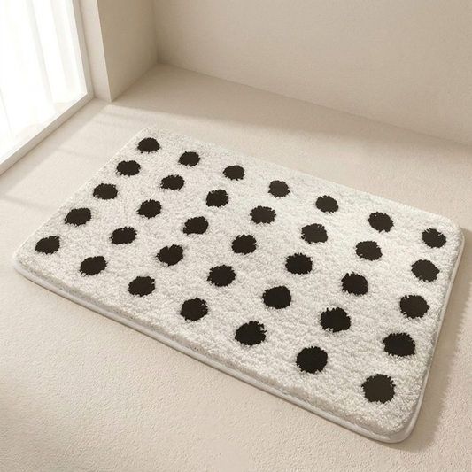 Chic Polka Dot Bath Mat