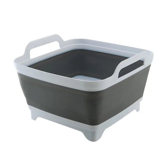 Collapsible Wash Basin With Drain Plug