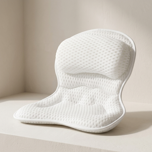 Cotton Bath Pillow With Suction Cups