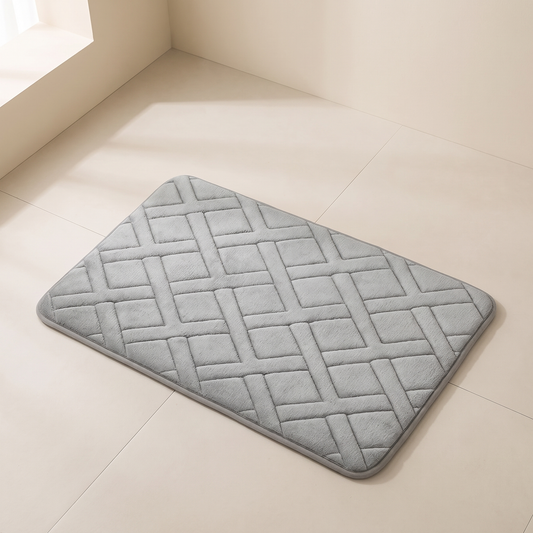 Cross Pattern Bathroom Mat