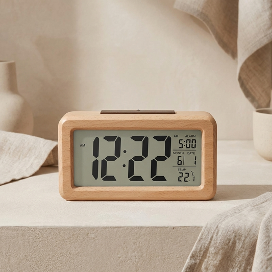 Digital Alarm Clock With LED Display