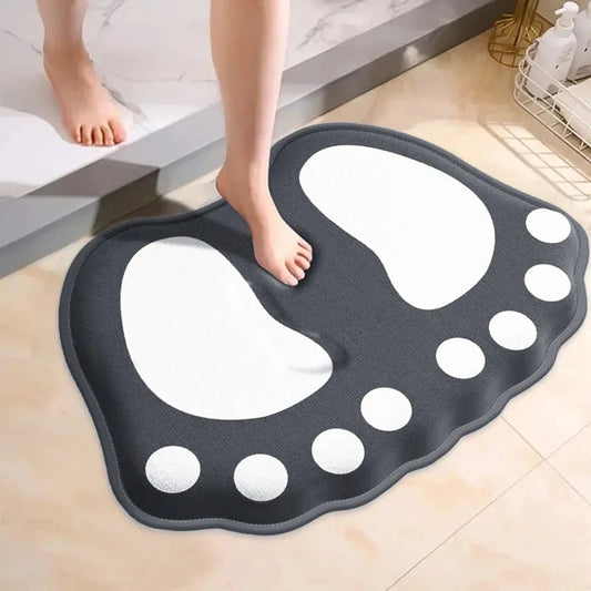 Elegant Foot Shape Bath Mat