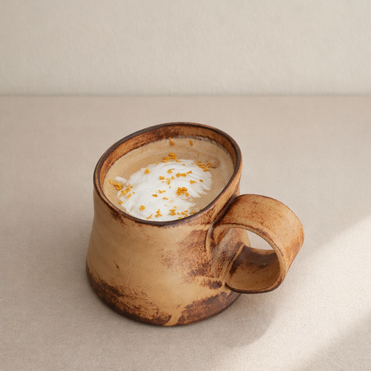 Handmade Mug With Sculpted Handle