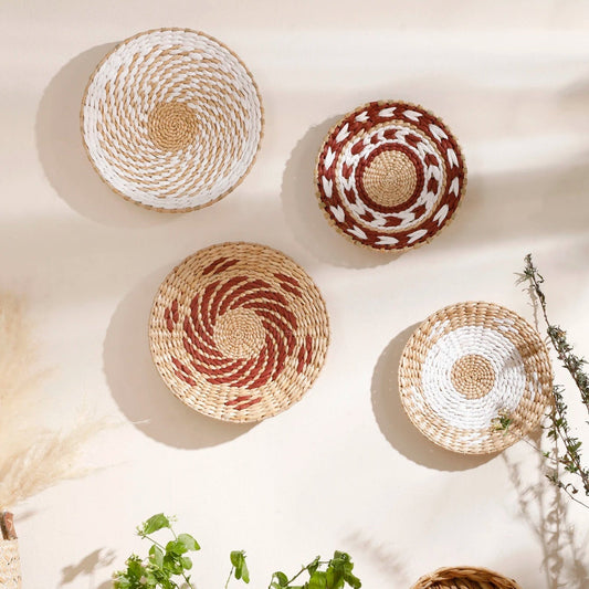 Handwoven Seagrass Wall Art Set