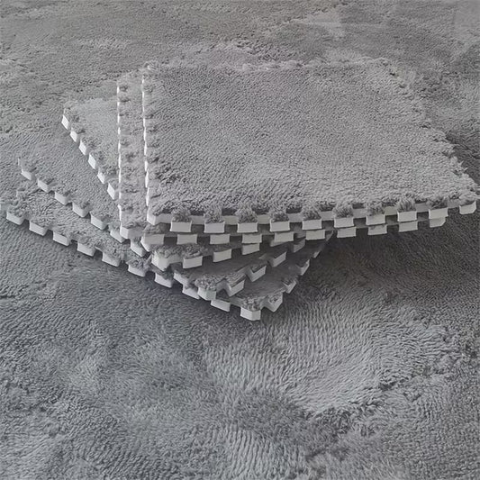 Interlocking Floor Mat With Plush Surface