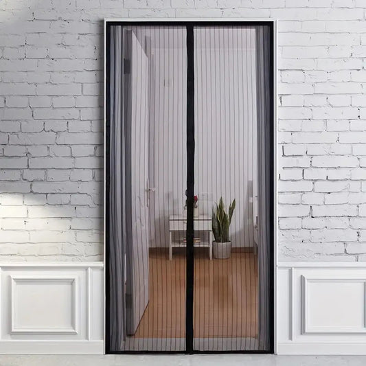 Magnetic Mesh Screen Door Hands Free