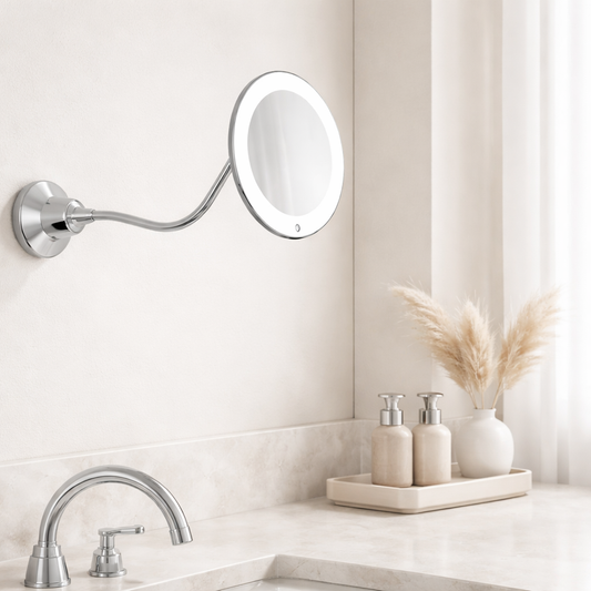 Magnifying LED Makeup Mirror