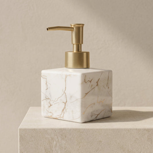 Marble Finish Soap Dispenser