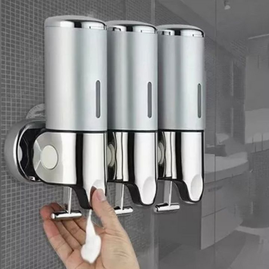 Modern 3 Chamber Wall Mounted Soap Dispenser