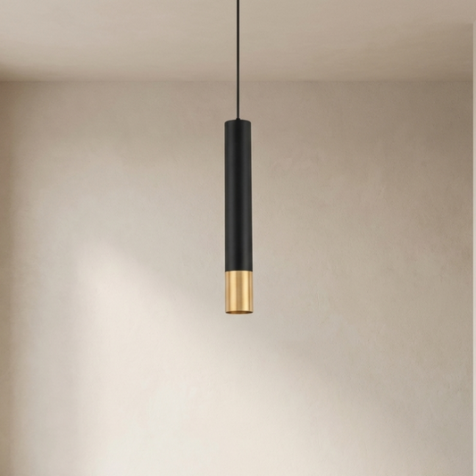 Modern Cylindrical Pendant Light With Adjustable Cord