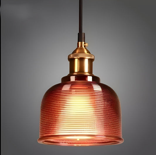Mouth-Blown Glass Flower Pendant Light