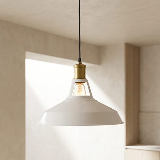 Steel Iron Shade Pendant Light