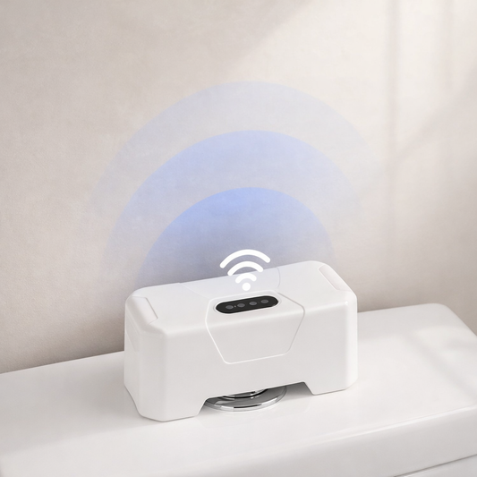 Touchless Toilet Flush System With Infrared Sensor