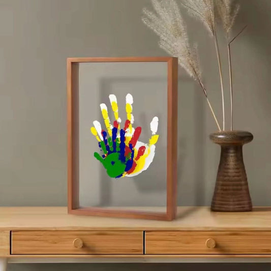 Wood Handprint Footprint Frame