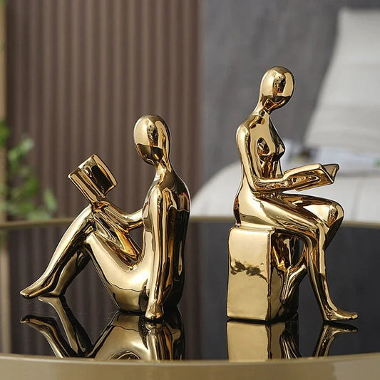 Abstract Glossy Bookends