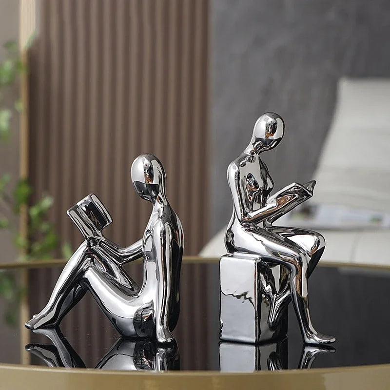 Abstract Glossy Bookends