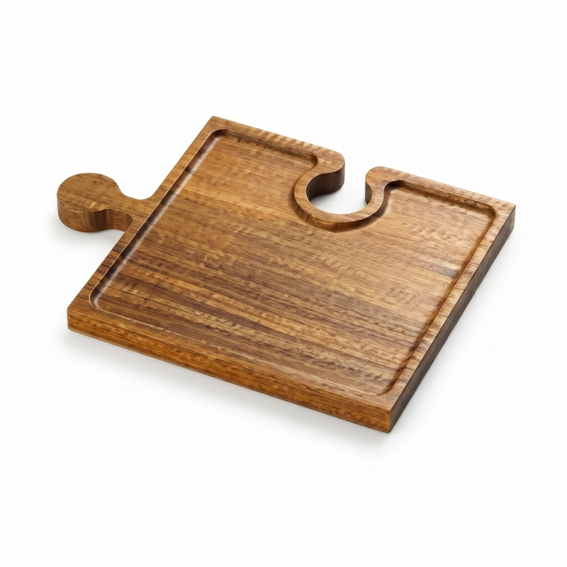 Acacia Wood Interlocking Charcuterie Boards
