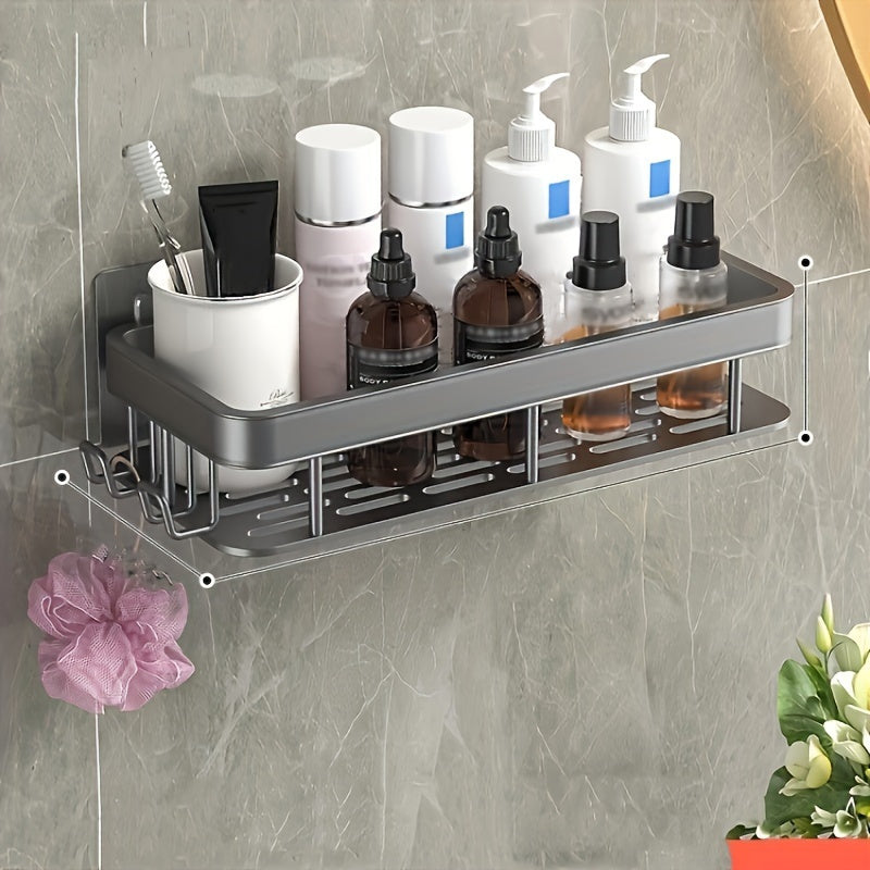 Adhesive Two Tier Bathroom Rack