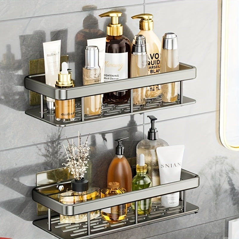 Adhesive Two Tier Bathroom Rack