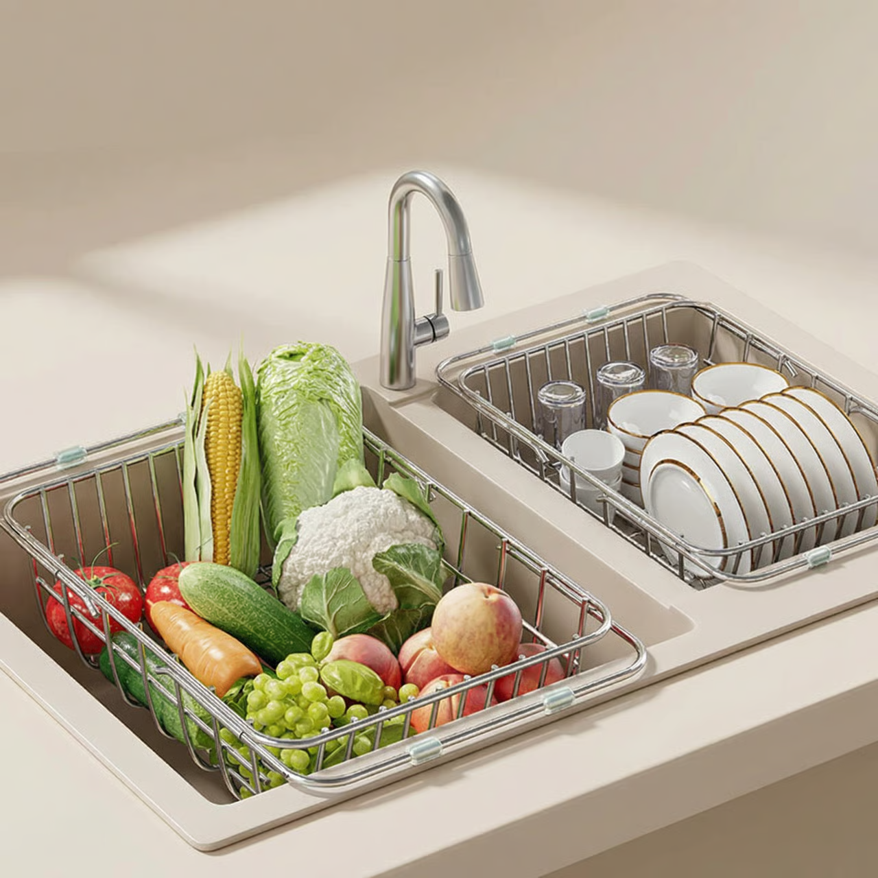 Adjustable Expandable Dish Drainer