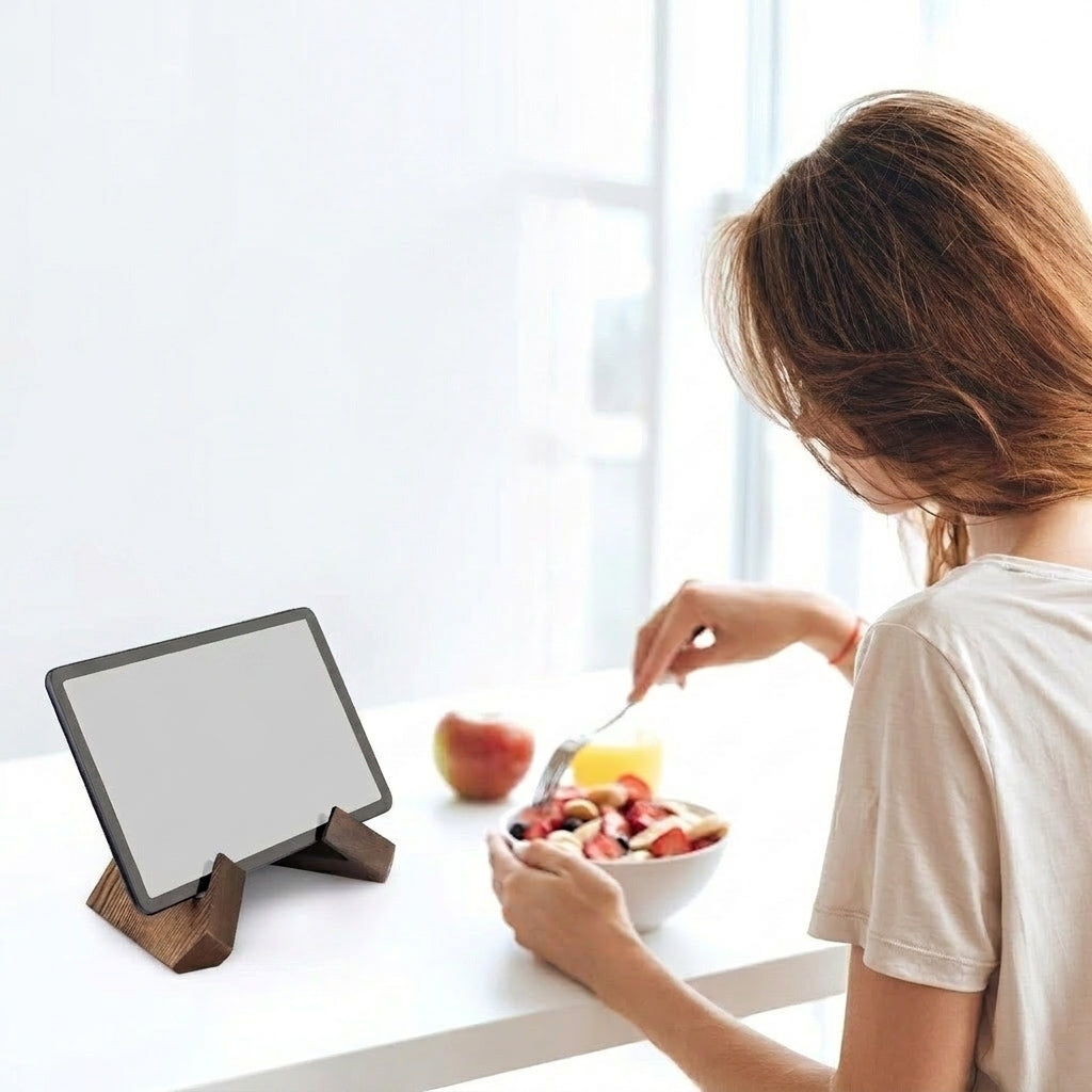 Adjustable Wood Cookbook Stand