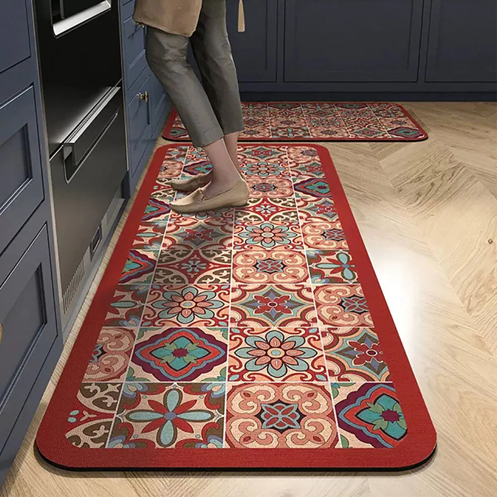 Anti-Slip Kitchen Rug With Cushioning