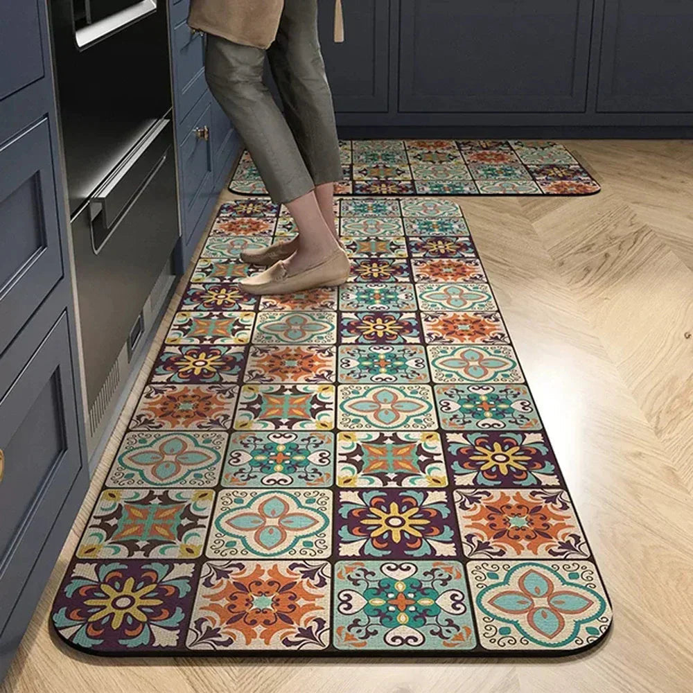 Anti-Slip Kitchen Rug With Cushioning