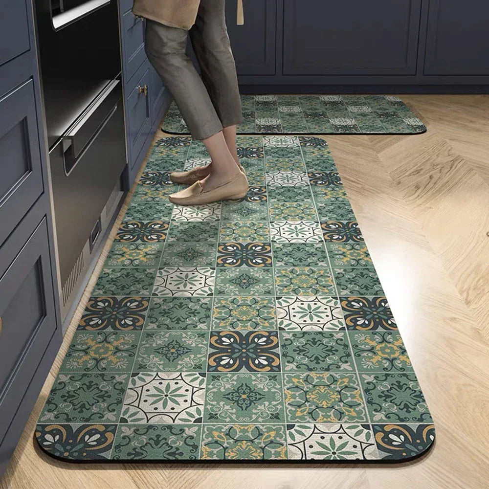 Anti-Slip Kitchen Rug With Cushioning