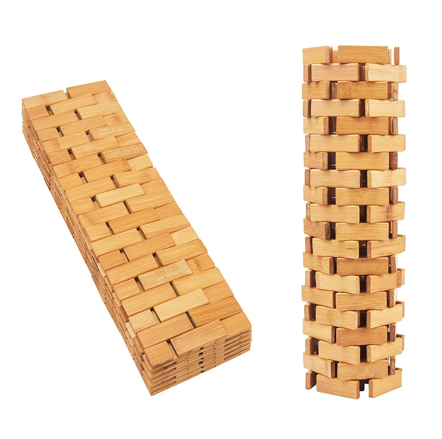 Bamboo Slatted Bath Mat Foldable