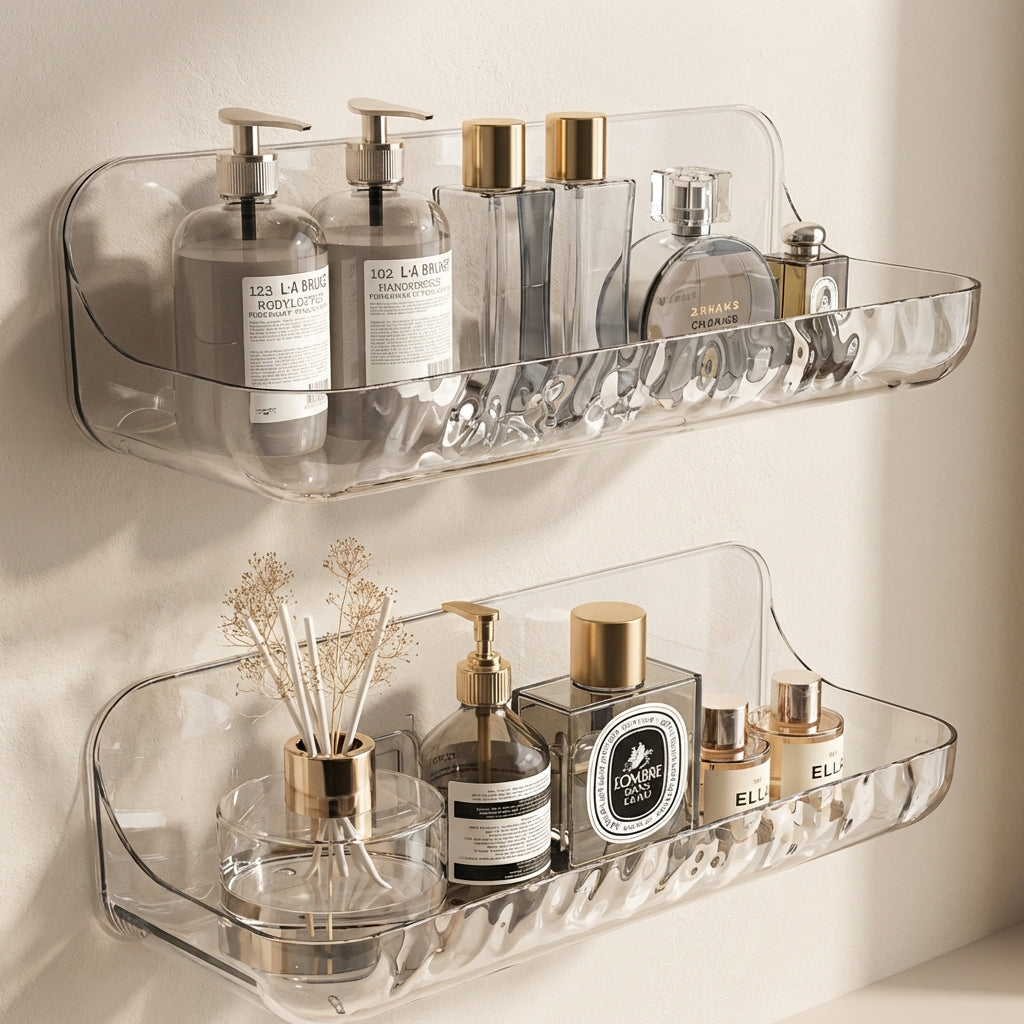 Chic No-Drill Bathroom Shelf