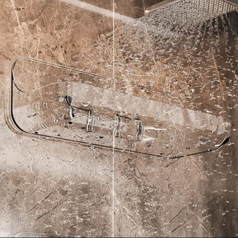 Chic No-Drill Bathroom Shelf