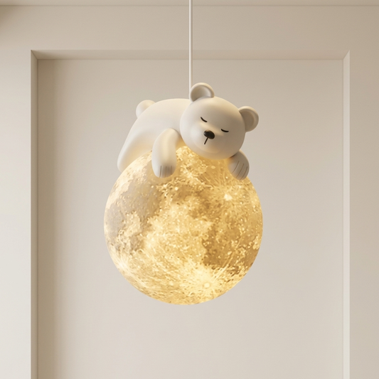 Children's Playful Pendant Lamp Bear Rabbit