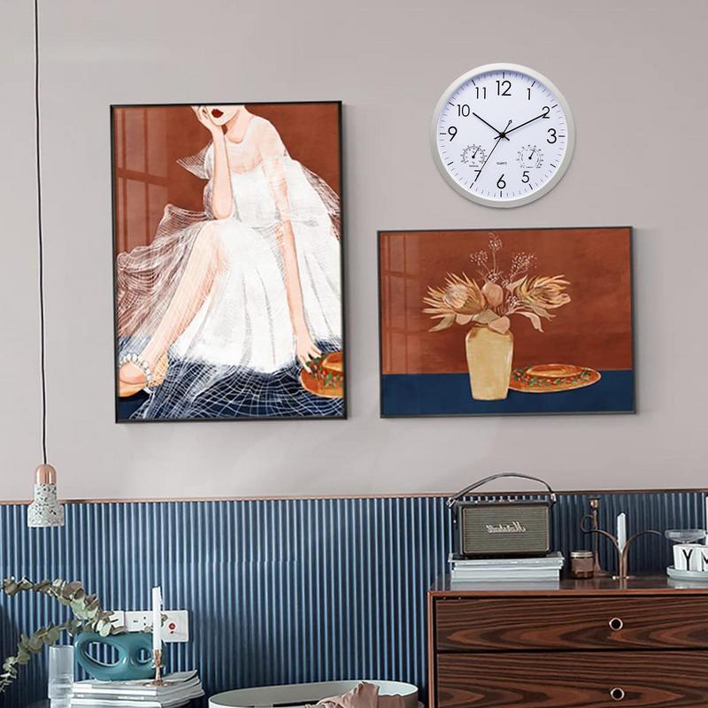 Classic Outdoor Wall Clock with Gauges