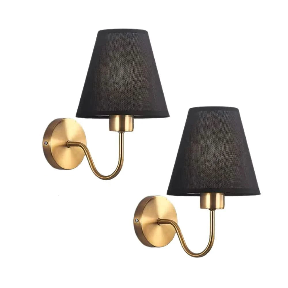 Cloth Cordless Wall Sconce With Remote