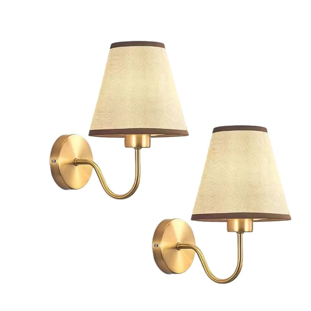 Cloth Cordless Wall Sconce With Remote