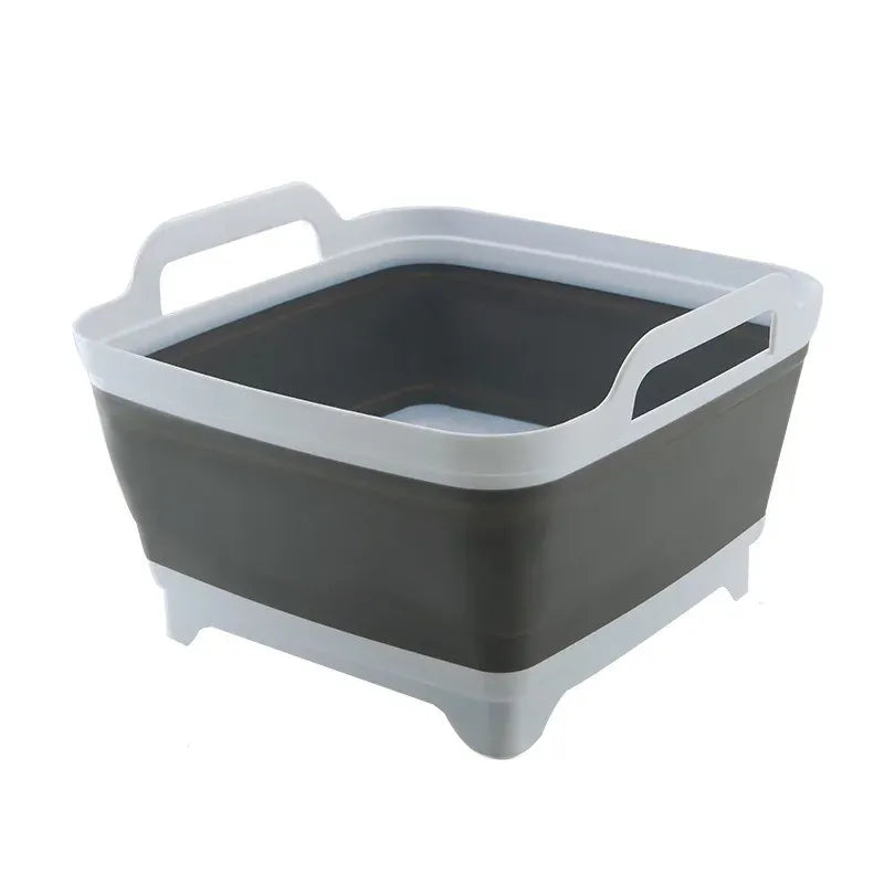 Collapsible Wash Basin With Drain Plug