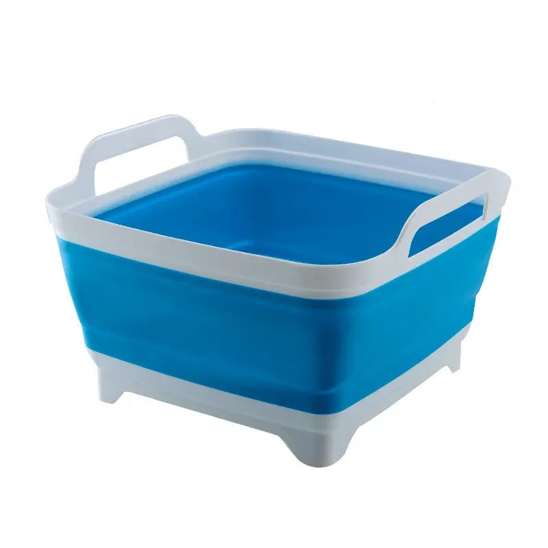Collapsible Wash Basin With Drain Plug