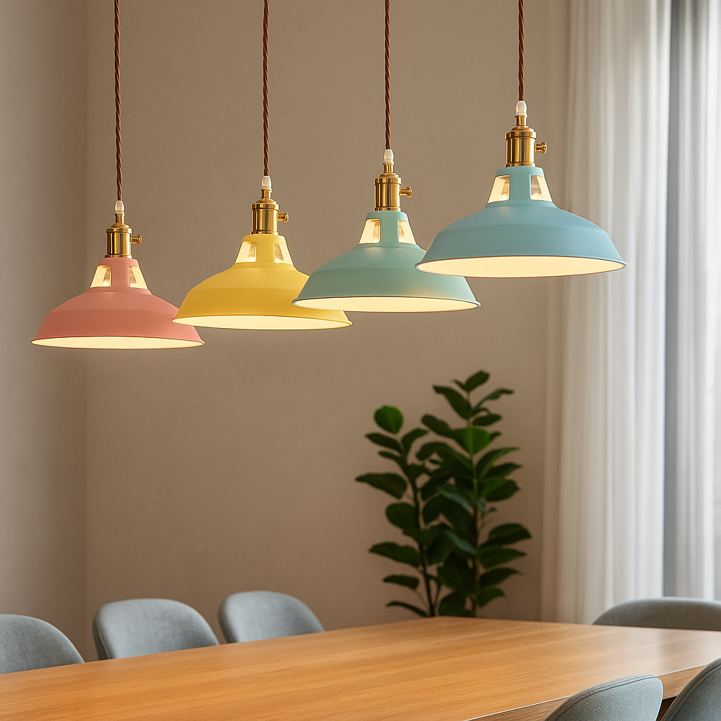 Colorful Dome Pendant Light