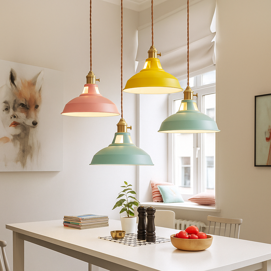Colorful Dome Pendant Light