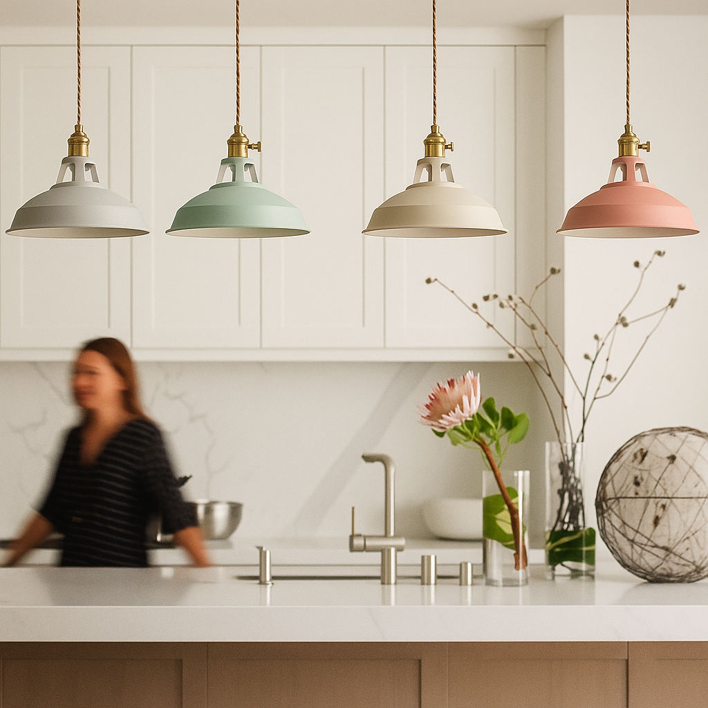 Colorful Dome Pendant Light