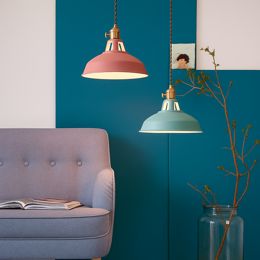 Colorful Dome Pendant Light