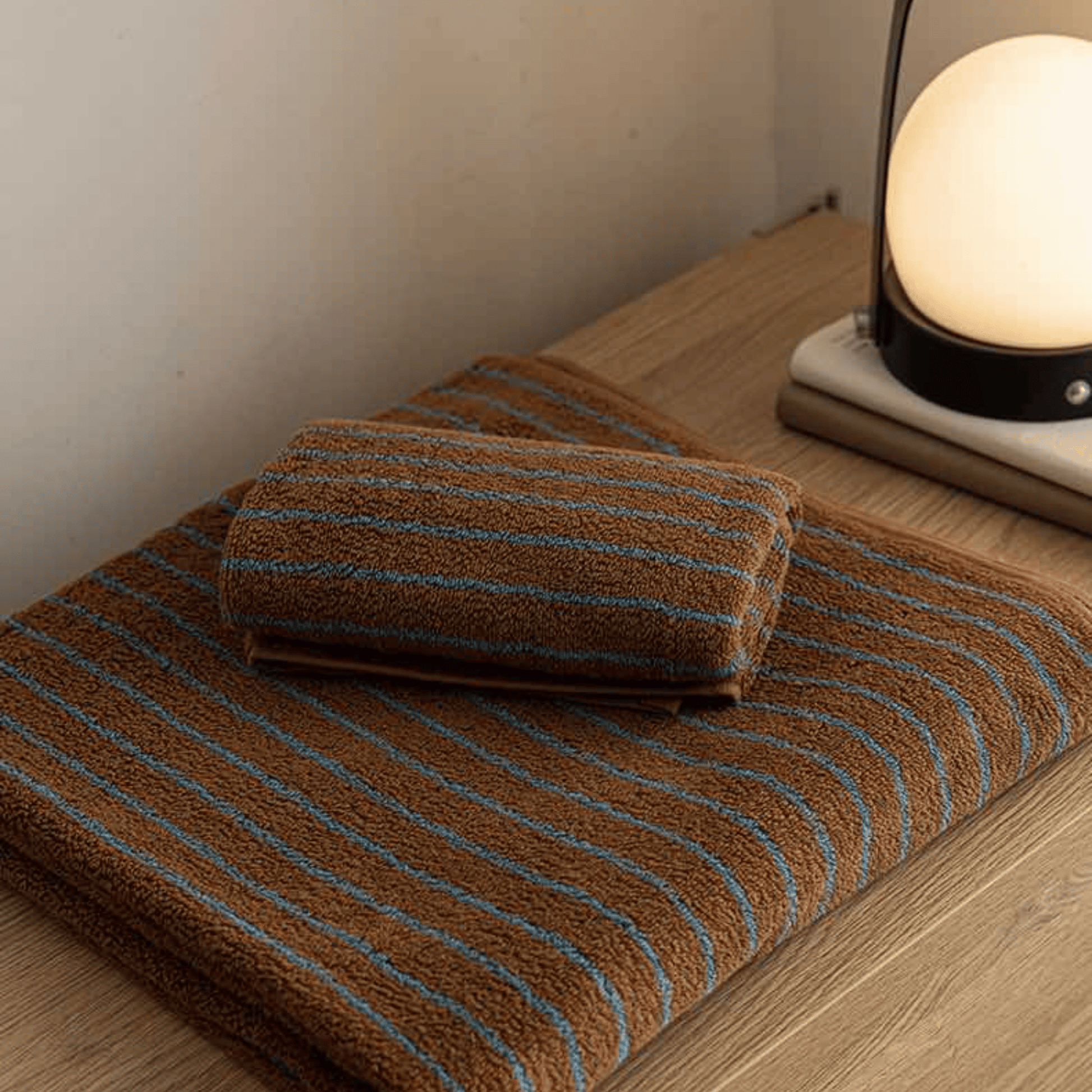 Combed Cotton Bath Towel With Yarn Dyed Stripes