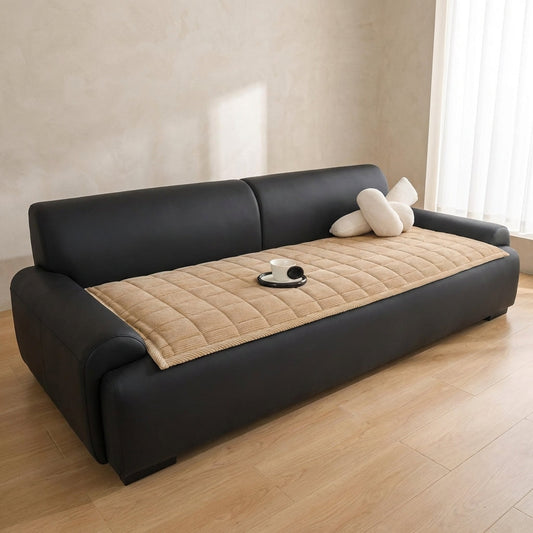 Corduroy Quilted Sofa Cover