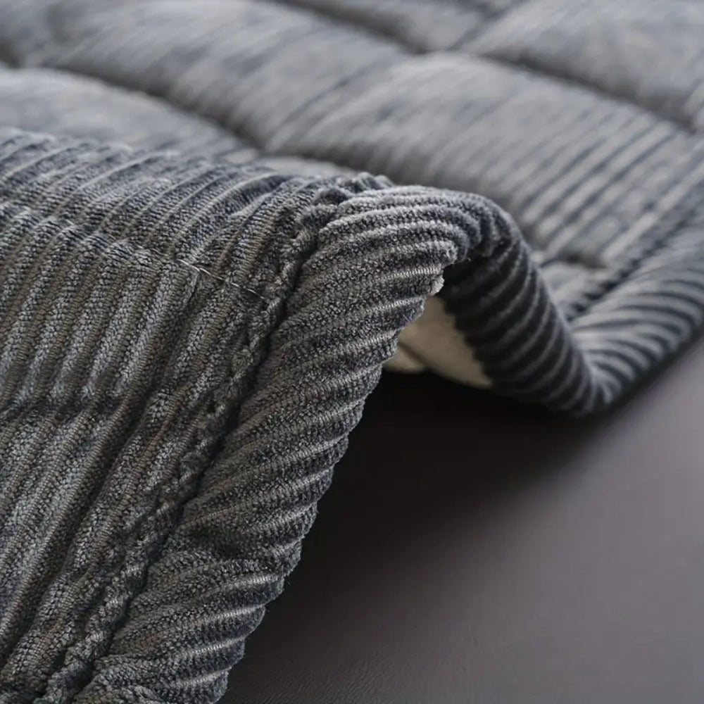 Corduroy Quilted Sofa Cover