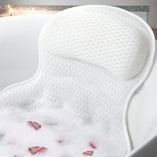 Cotton Bath Pillow With Suction Cups