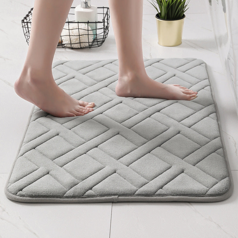 Cross Pattern Bathroom Mat