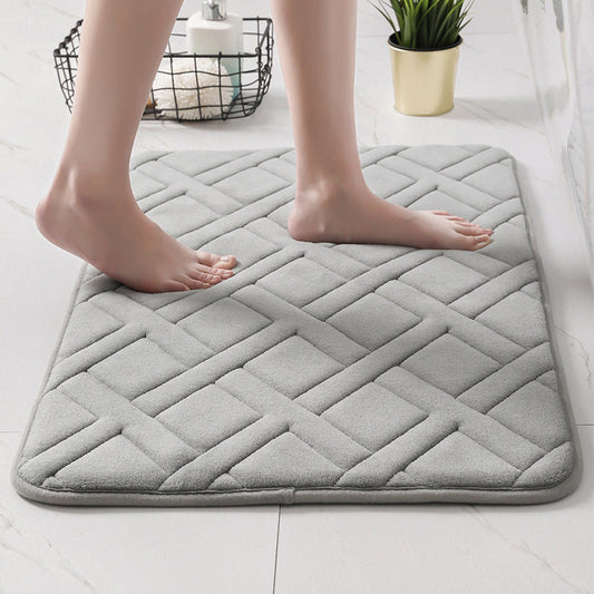 Cross Pattern Bathroom Mat