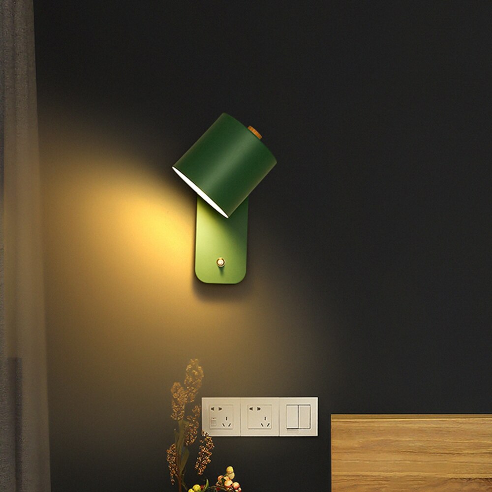 Cylindrical Sconce With Integrated Switch